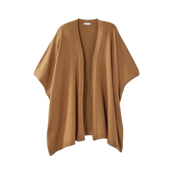 J.Jill Luxe Rib-Trimmed Knit Ruana - Picture 4 of 5